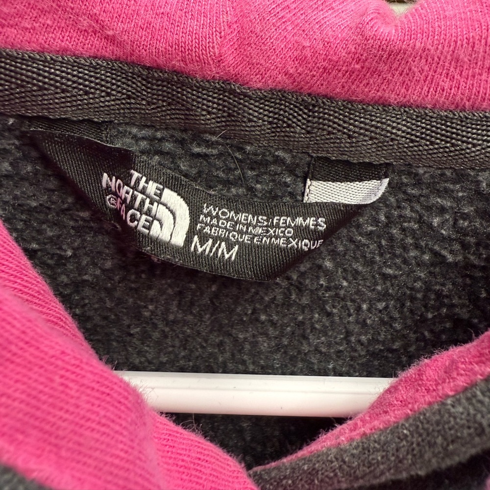 The North Face Charcoal and Pink Hooded Sweatshirt - Picture 4 of 9